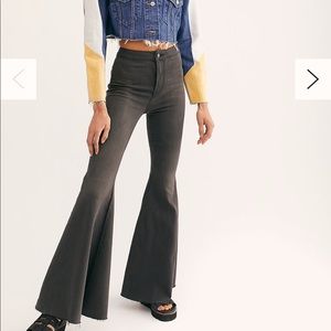 Free people float and flare denim.